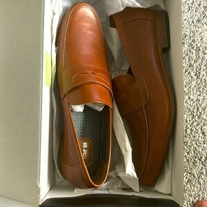 Dark Brown Bar III slip on loafers brand new in the original box size 11.